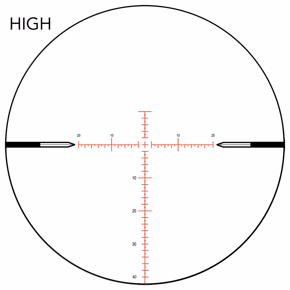 Nightforce MOAR FFP High Reticle View