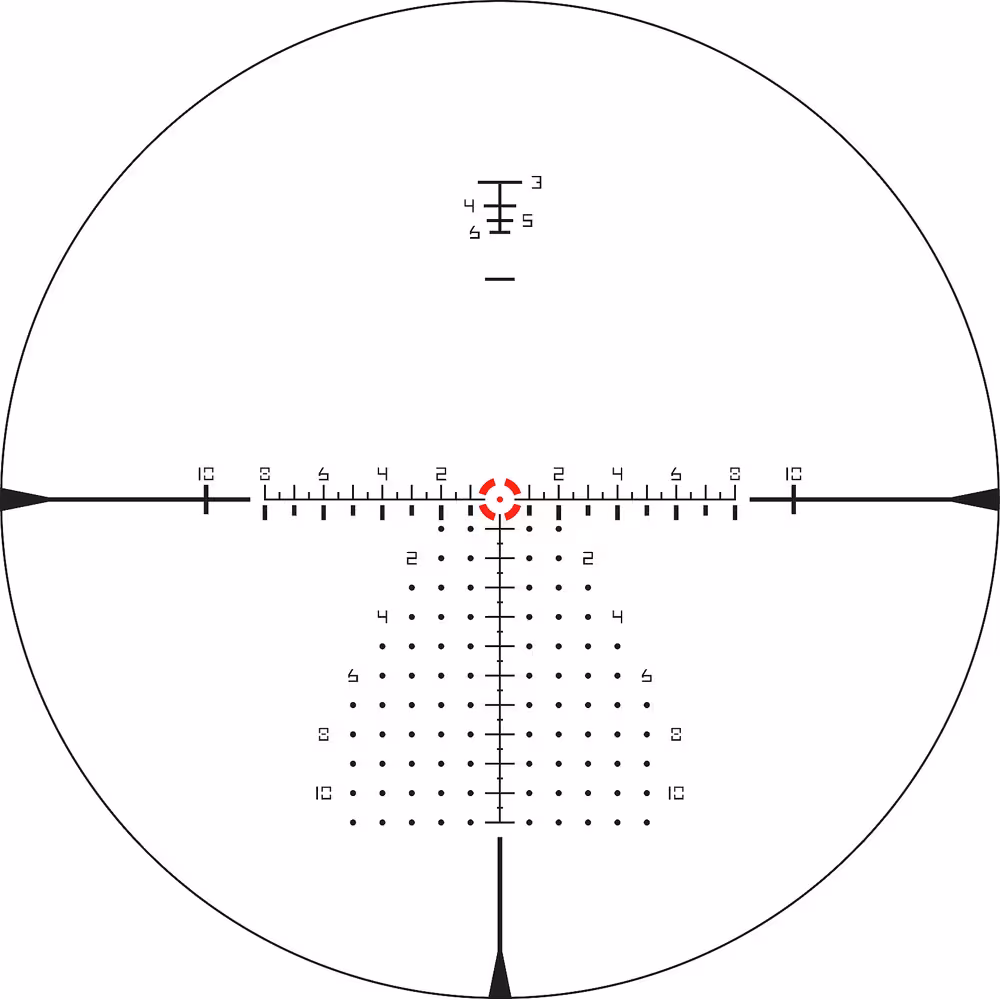 Vortex Razor HD G3 1 10x24 EBR 9 MRAD Reticle View